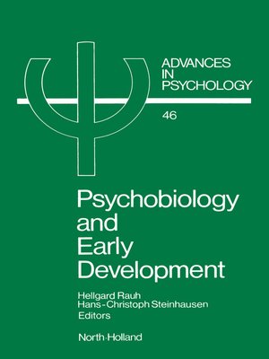 cover image of Psychobiology and Early Development